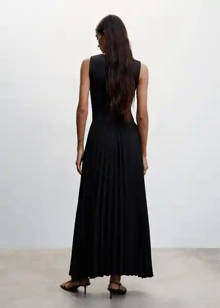 Vestido Caldera-A Negro Talla S Mujer Mango