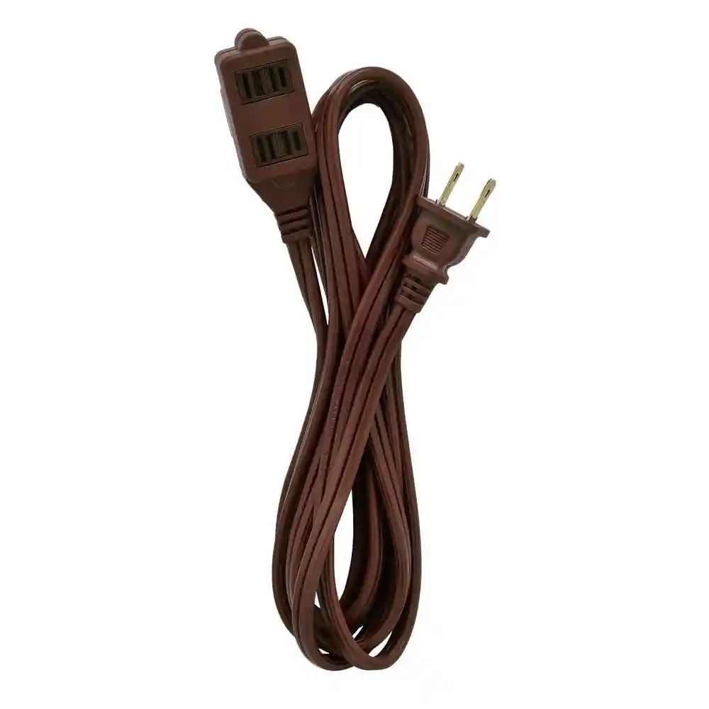 Extension Eléctrica Calibre 14 3 Salidas Café Ferrenovo Fn23403