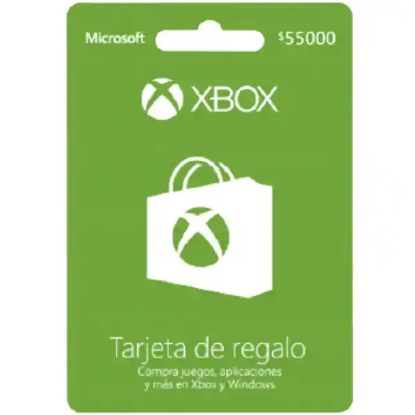 Xbox Tarjeta $55.000