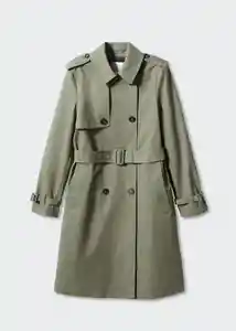 Chaqueta Trench Polana Khaki Talla XL Mujer Mango