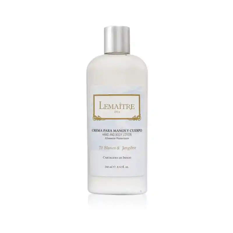 Lemaitre Crema Para Manos y Cuerpo té Blanco &Amp Jengibre