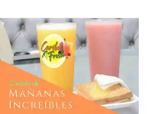 2 Cubanos y Un Jugo Natural de 1 Litro