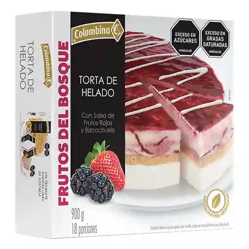 Colombina Torta Helada Sabor Frutos del Bosque