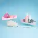 Organizador Triangular Sencillo Rosa Miniso