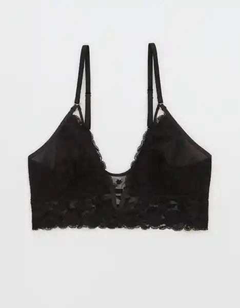 Top Bralette Aerie Negro Talla Medium American Eagle