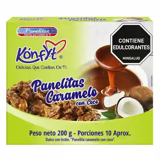 Panelitas Caramelo Coco Dulce Leche Konfyt