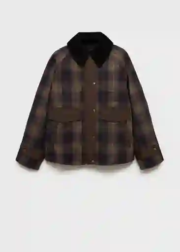 Chaqueta Parka Bristol Navy Talla S Mujer Mango