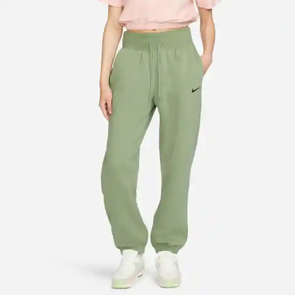 Nike Pantalón W Nsw Phnx Flc Hr os Verde Para Mujer Talla L