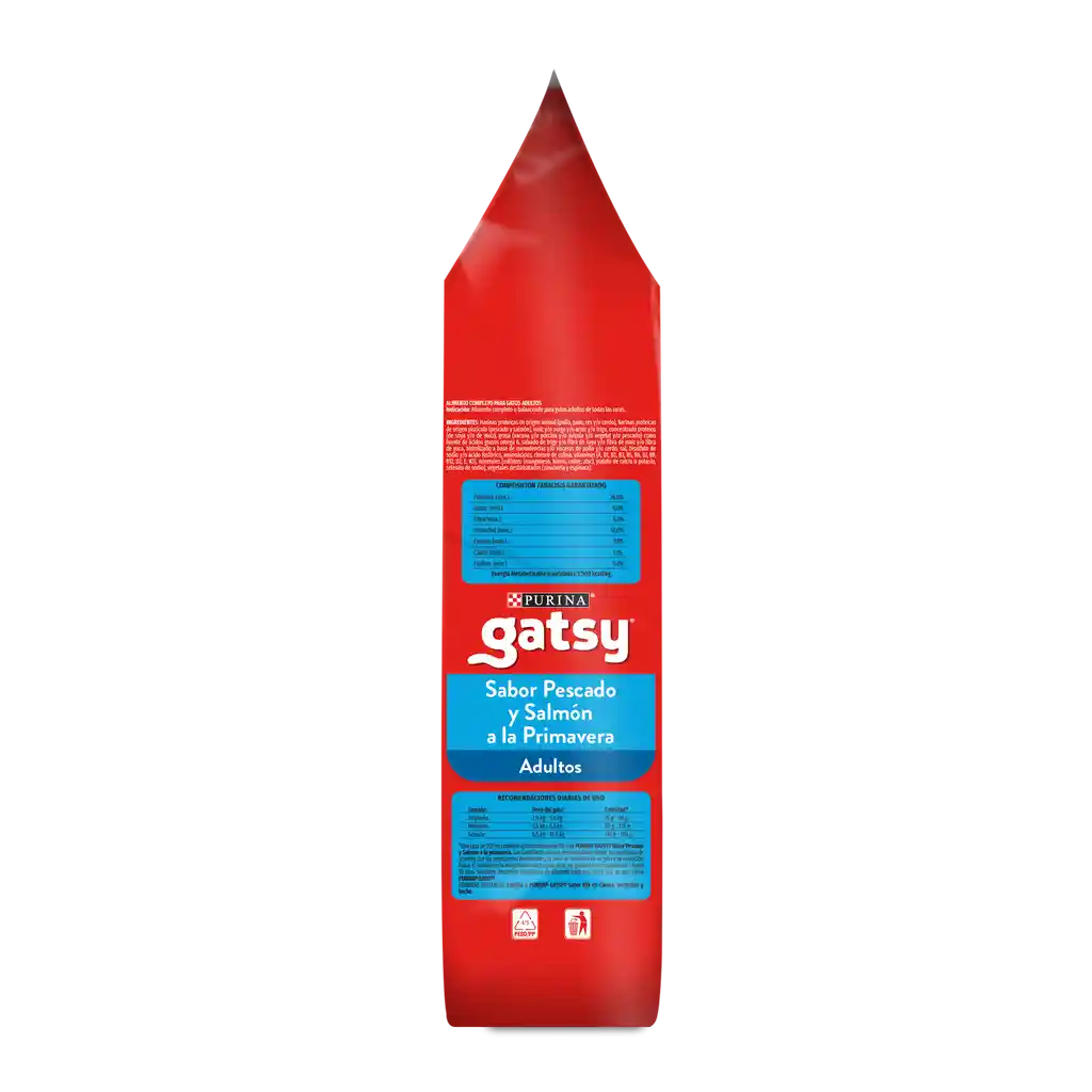 Comida para Gatos Purina Gatsy pescado y salmón 1,5kg