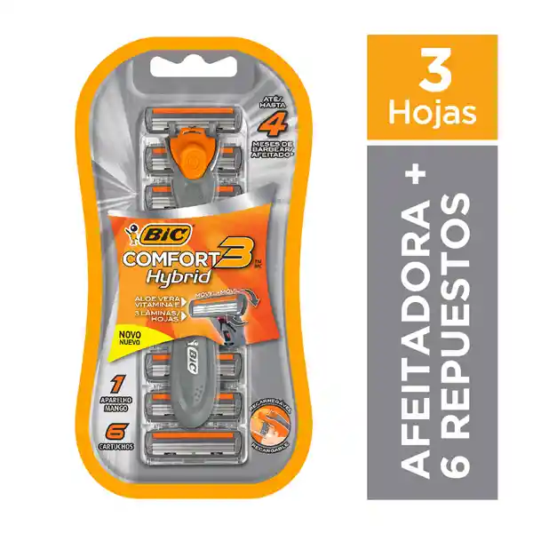 Bic Rasurador Hybrid Comfort