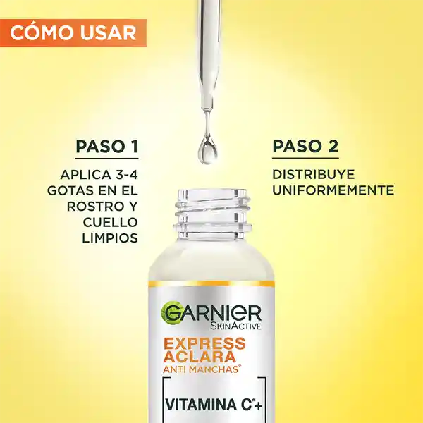 Garnier Express Aclara Anti Manchas Sérum Vitamina C Día
