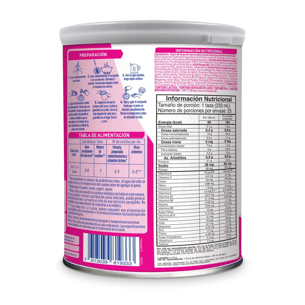 Alimento lácteo NAN COMFORT 3 x 800g