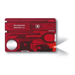 Victorinox Navaja Swisscard Roja Transparente