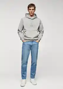 Buzo Sudadera Bono Gris Medio Vigoré Talla S Hombre Mango