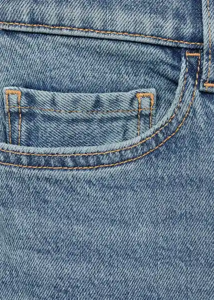 Jean Newmom Tejano Medio Talla 42 Mujer Mango