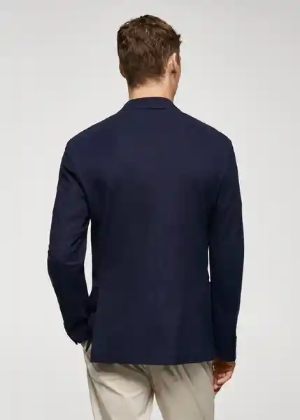 Blazer Americana Verner Color Navy Talla 50 Hombre Mango