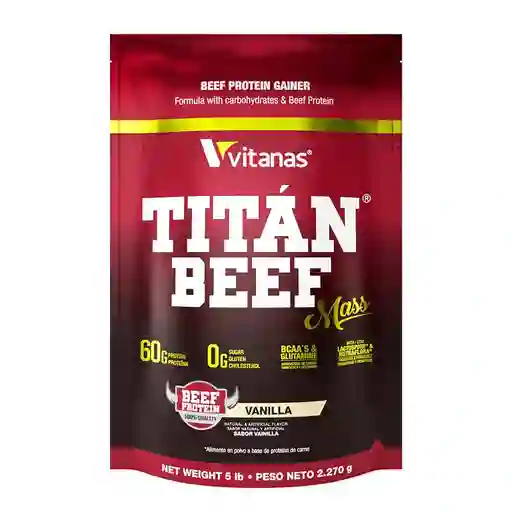Titan Proteína Beef Mass Sabor Vainilla