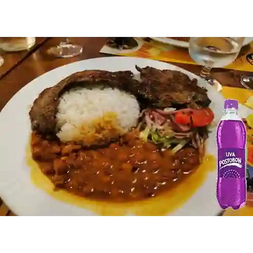 Combo Carne Asada + Uva Postobon 250 ml