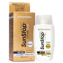 Sunstop Protector Solar Oil Free Color SPF 50+
