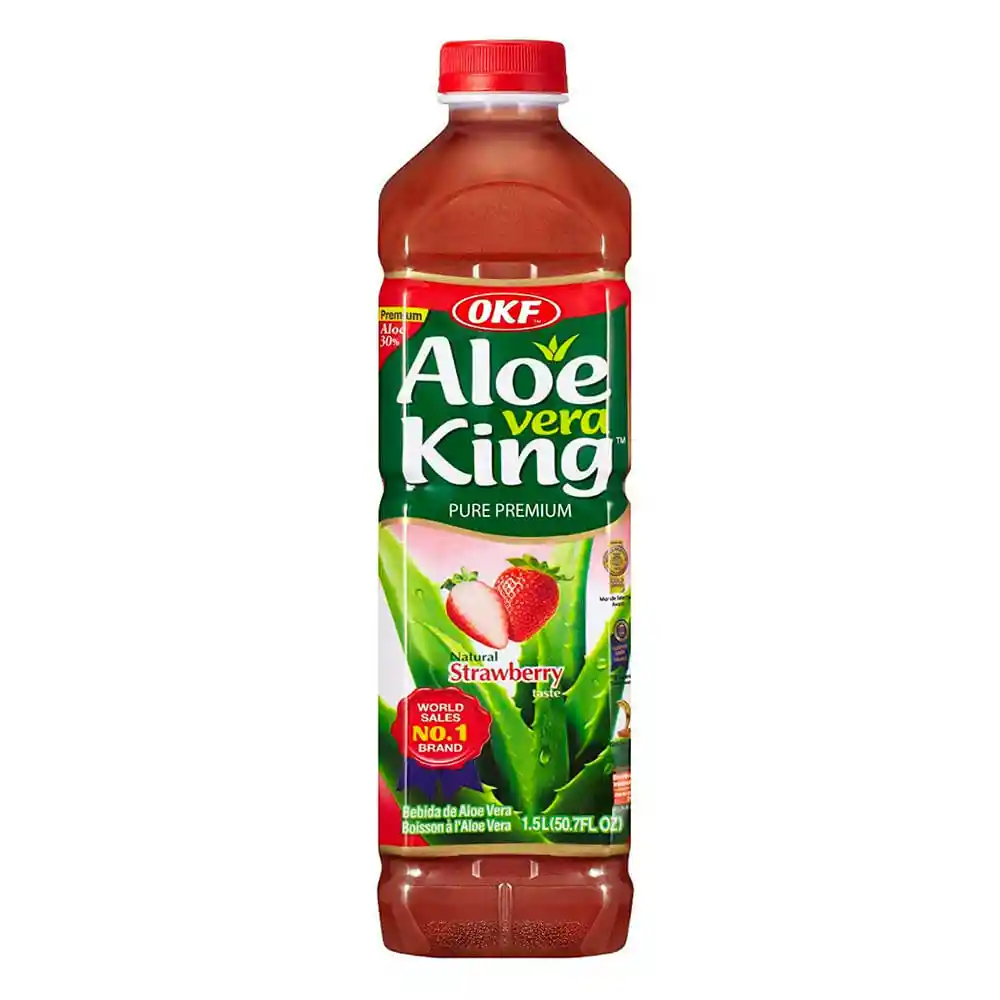  OKF Bebida de Aloe Vera Sabor Fresa Natural