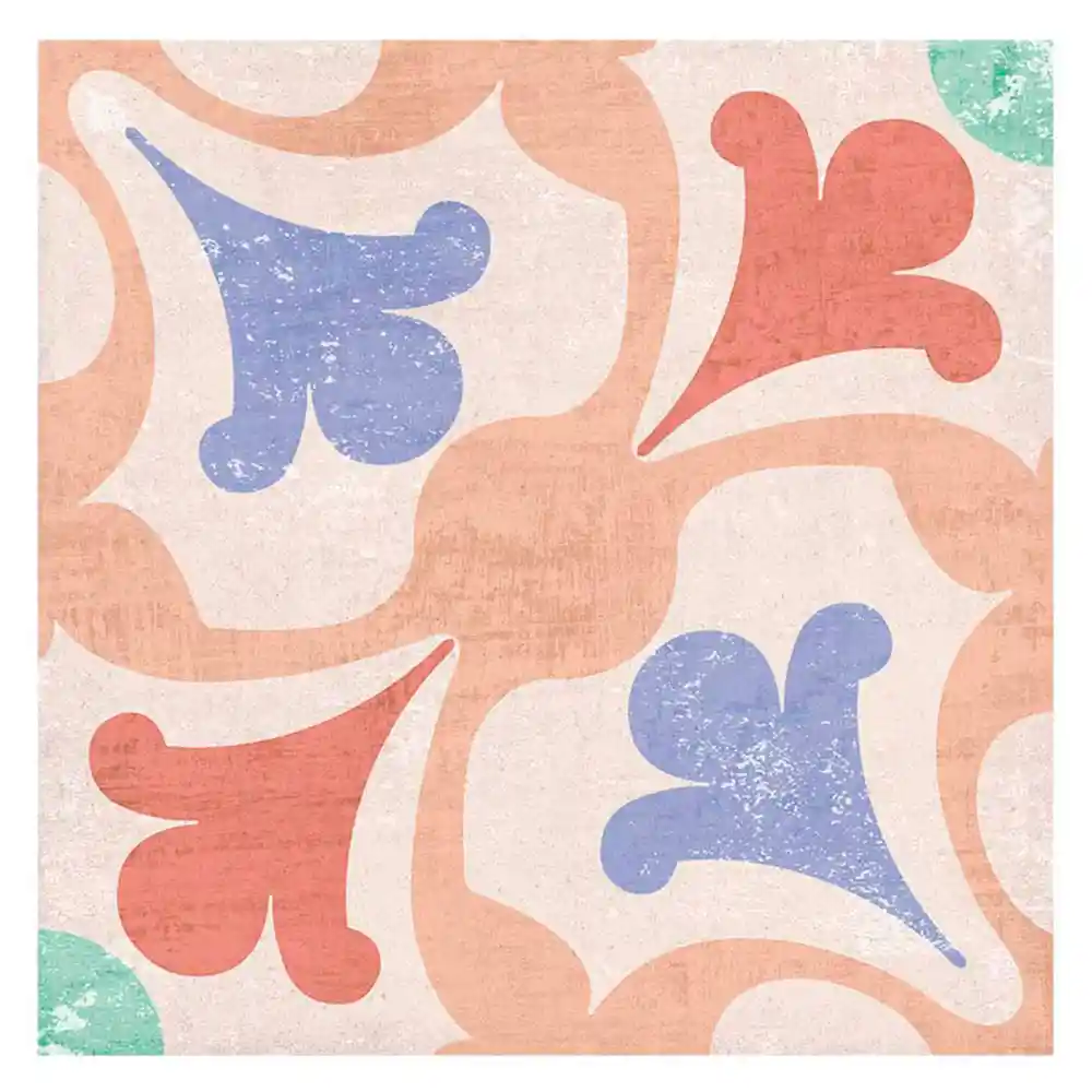 Corbeta Decorado Munir Multicolor 19.8 X 19.8 Cm