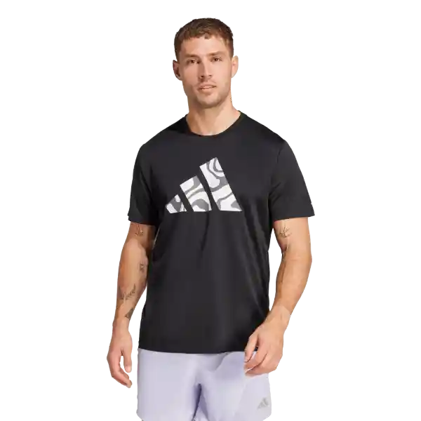 Adidas Camiseta Run It Bl Tee M Correr Hombre Negro Talla M