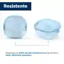 Contenedor Alimentos de Vidrio Resistente al Calor Azul Miniso