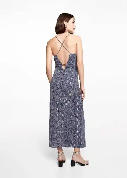 Vestido Platon Navy Talla 18 Niñas Mango