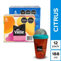 Combo Jugo Del Valle Citrus + Del Valle Frutal + Gratis Vaso 