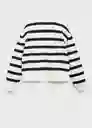 Sudadera Camila Off White Talla 10 Niñas Mango