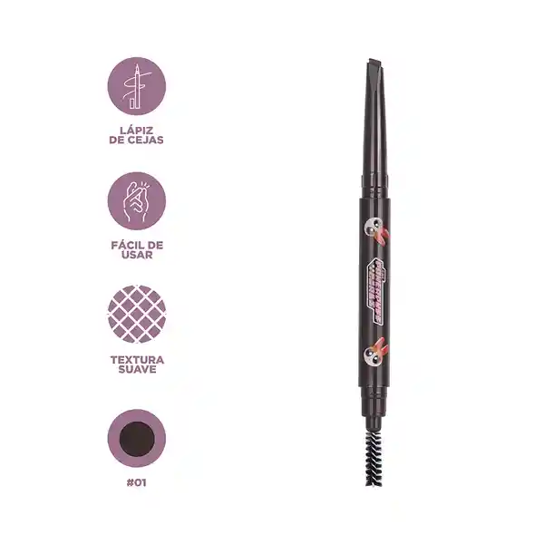 Lápiz Para Cejas Chicas Superpoderosas Bom Bom Tono 01 Miniso