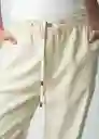 Pantalón Nina Mujer Crudo Crema Claro T 12 032G382 Naf Naf