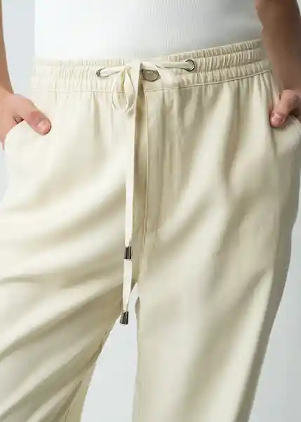 Pantalón Nina Mujer Crudo Crema Claro T 12 032G382 Naf Naf