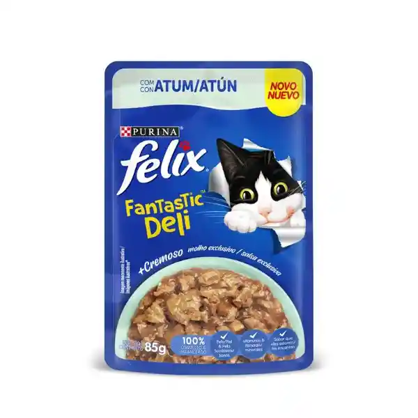 Felix Alimento Húmedo Para Gato Fantastic Deli Atún