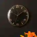 Present Time Reloj de Pared Mecanismo Silencioso Sienna Negro