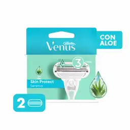 Gillette Venus Skin Protect Sensitive Repuesto de Afeitar X 2