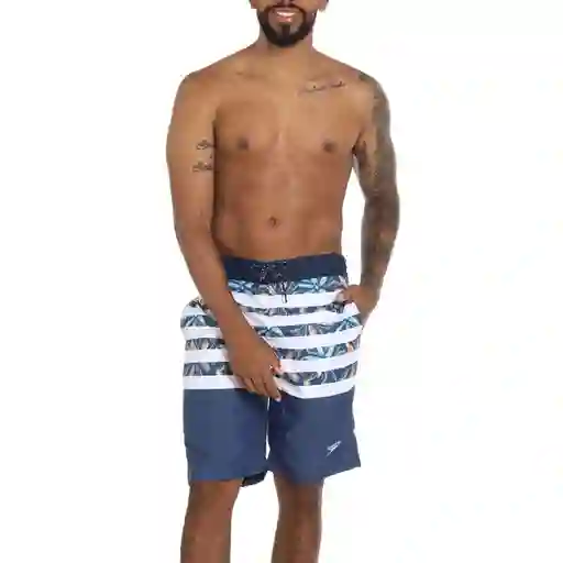 Pantaloneta Stripe Hibiscus 22 Pulgadas Hombre Multicolor-s