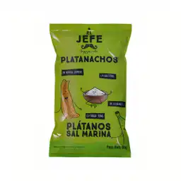 El Jefe Happy Snacks Pasabocas Plátano Verde y Sal 60 g