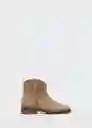 Botin Folk Beige Talla 37 Niñas Mango