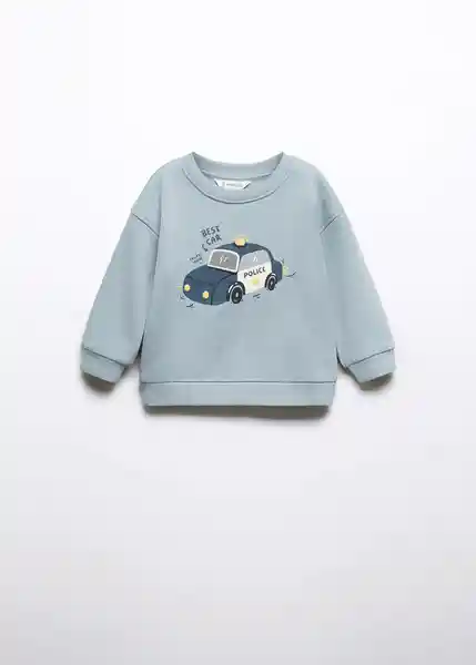 Sudadera Police Celeste Talla 66 Niños Mango