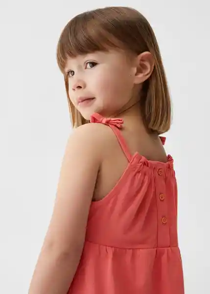 Vestido Niña Coral Talla 69 Niñas Mango