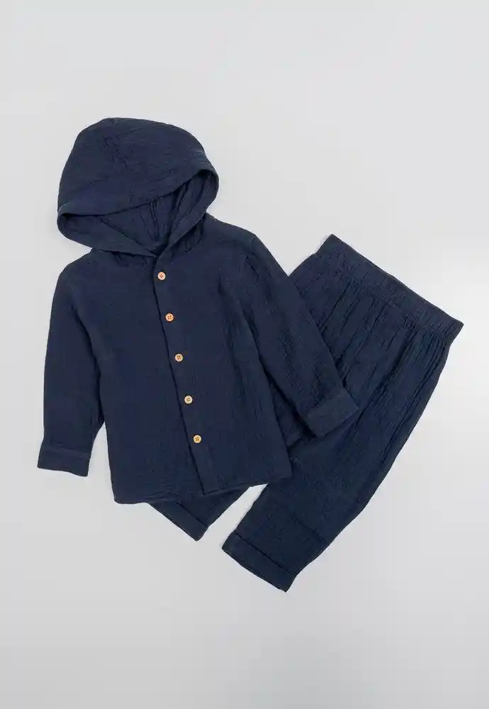 Conjunto Largo 3t-navy