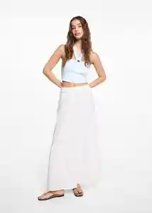 Falda Camp Off White Talla 20 Niñas Mango