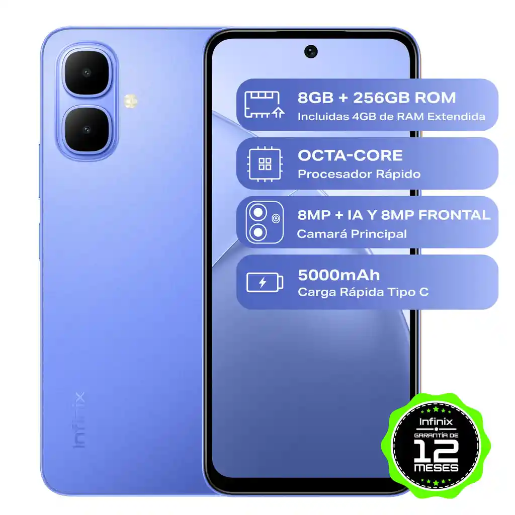 Celular Infinix Smart 10 4gb Ram/256gb Azul