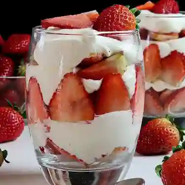 Fresas con crema
