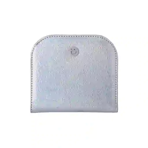 Cartera Corta Con Cierre Para Mujer Plata Serie Miniso