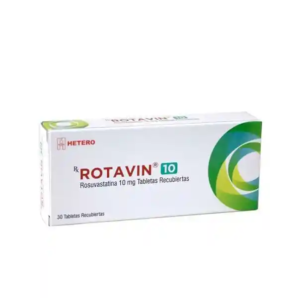 Rotavin Estatina (10 mg) 30 Tabletas Recubiertas