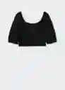 Top Mar-W Negro Talla L Mujer Mango