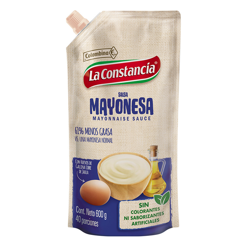 La Constancia Mayonesa Baja en Grasa 600 g