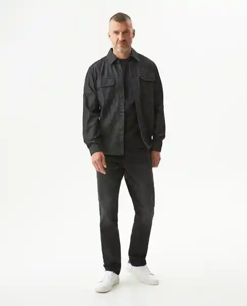 Camisa Negra Negro Noche Ultraoscuro Talla L Chevignon